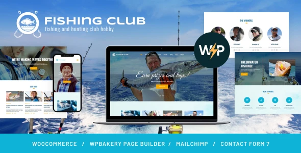 FishingClub – Fishing & Hunting Theme