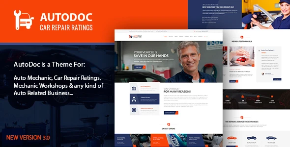 Autodoc – Car Repair WordPress Theme